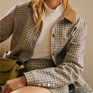 ISO Do NOT purchase Sezane ochre houndstooth will jacket size S
